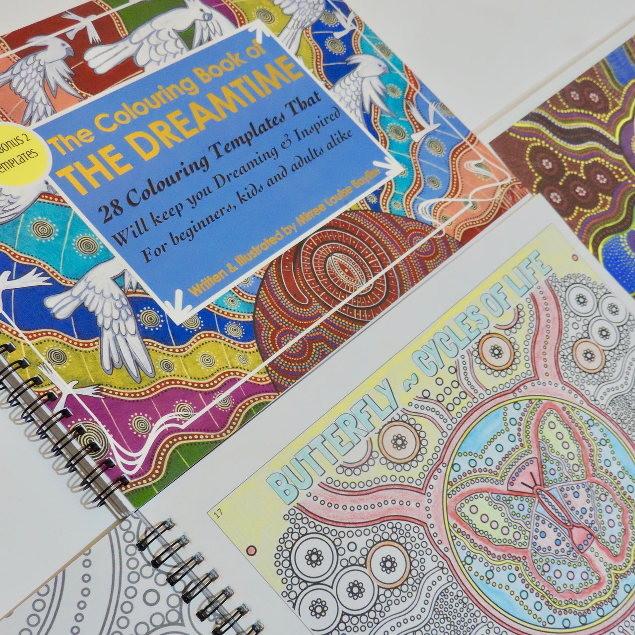 'Dreamtime Colouring Book' COLOURING BOOK by Mirree Contemporary Dreamtime Animal Series