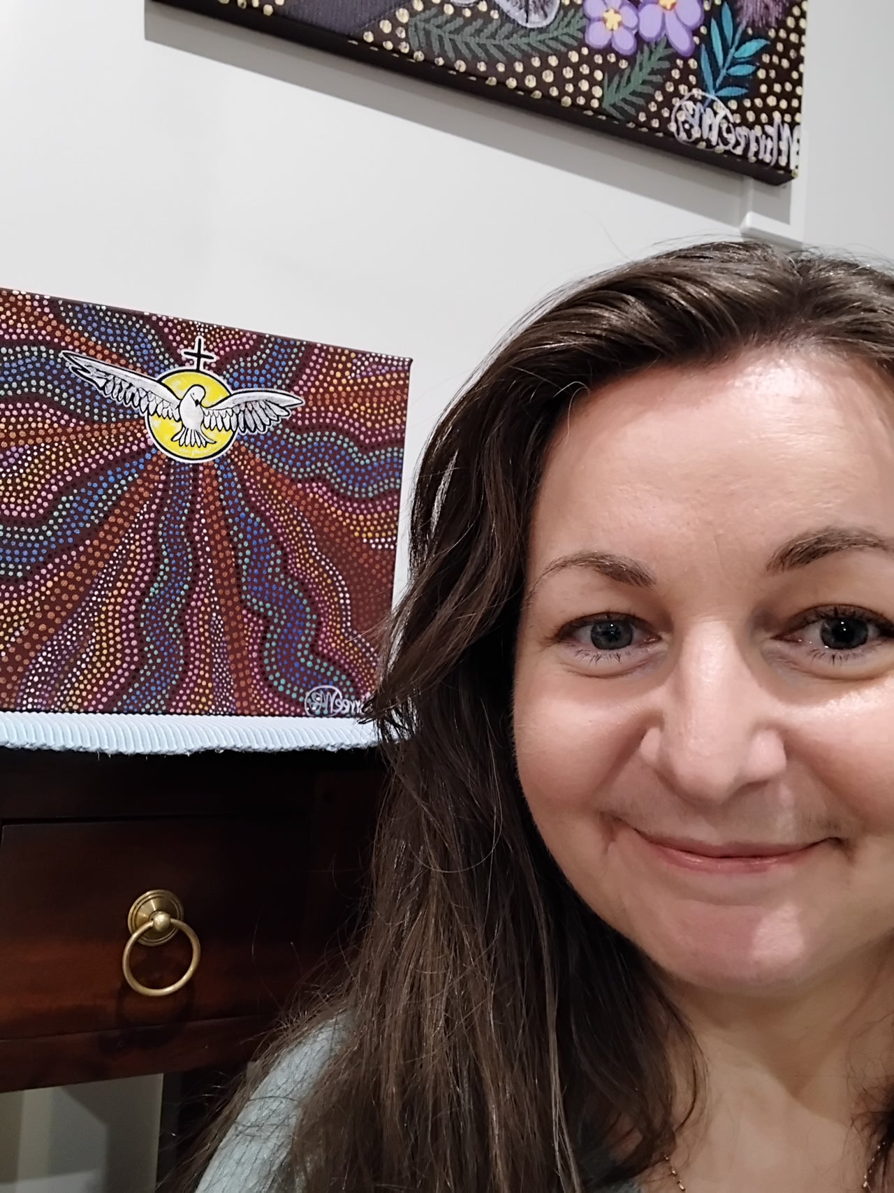 Holy Spirit Dreaming Contemporary Aboriginal Art Original Painting by Mirree