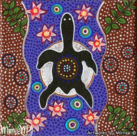 Thumbnail for Turtle Moon Framed Canvas Print by Mirree Contemporary Aboriginal Art