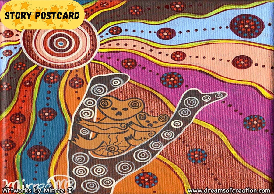 'Woodland Guardians Koala And Baby' Aboriginal Art A6 Story PostCard S ...